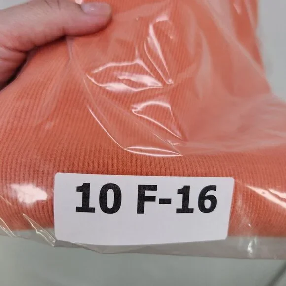 Anthropologie Ribbed Top Size Medium Ruffle Short Cap Sleeve Round Neck Blouse - Picture 12 of 12